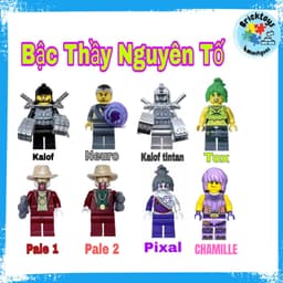 [ Có Sẵn ] Đồ chơi mô hình MNNJG phản diện Bậc thầy nguyên tố Kalof - Neuro -Tox - Mr Pale - 10pcs 2