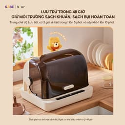 Máy Tiệt Trùng Bear SB-MTT20, Dung Tích 18Lit - Tia UV Tự Động Sấy Khô Ti Giả Bình Sữa, An Toàn Chịu Nhiệt Cao 7