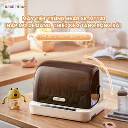 Máy Tiệt Trùng Bear SB-MTT20, Dung Tích 18Lit - Tia UV Tự Động Sấy Khô Ti Giả Bình Sữa, An Toàn Chịu Nhiệt Cao 2