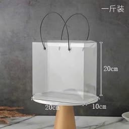 TẶNG RUYBAN - SỈ 10-20-50 TÚI HỘP NHỰA TRONG SUỐT CAO CẤP – ĐỰNG QUÀ, GẤU, SNACK, HOA 7