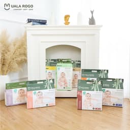 [GIÁ CỰC TỐT - CHÍNH HÃNG] Tã/bỉm UalaRogo sợi tre mềm mại, chống tràn, thấm hút đủ size cho bé 7