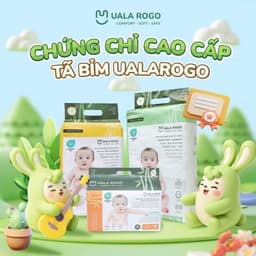 [GIÁ CỰC TỐT - CHÍNH HÃNG] Tã/bỉm UalaRogo sợi tre mềm mại, chống tràn, thấm hút đủ size cho bé 2