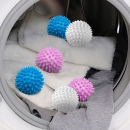 Combo 5 Bóng giặt slicon cầu gai trắng to hỗ trợ giặt đồ sạch chống nhăn quần áo hiệu quả kdn1511 2
