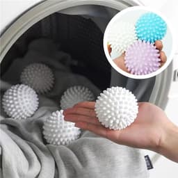 Combo 5 Bóng giặt slicon cầu gai trắng to hỗ trợ giặt đồ sạch chống nhăn quần áo hiệu quả kdn1511 5