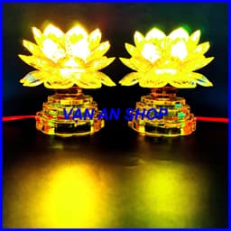 ( Hàng loại 1 ) 1 Cặp 2 đèn thờ, đèn hoa sen bàn thờ phật, bộ đèn thờ, đèn thờ gia tiên 3