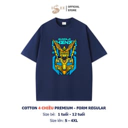 Áo thun cho bé trai ISEE VN in hình GUNDAM cotton 4 chiều Premium, form Regular vải dày dặn, thấm hút mồ hôi 3