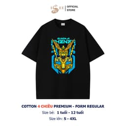 Áo thun cho bé trai ISEE VN in hình GUNDAM cotton 4 chiều Premium, form Regular vải dày dặn, thấm hút mồ hôi 6