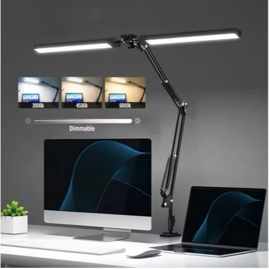 Đèn Led Kẹp Bàn Học AKIHO 24w Chống Cận Thị Thông Minh Thay Đổi Góc Linh Hoạt Nhiều Chế Độ Sáng