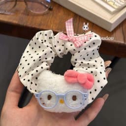 Set phụ kiện Hello Kitty 9 chi tiết đáng yêu hết nấc,Kẹp Tóc Mix Hình Thú, Nơ, Scrunchies Xinh 6