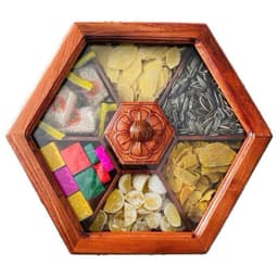 Khay đựng bánh kẹo Tết bằng gỗ, hộp đựng bánh kẹo Tết chất liệu gỗ hương cao cấp để bàn phòng khách, Đồ gỗ Mỹ nghệ DL 5