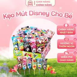 [HSD 2026] Kẹo Mút Cho Bé Popcan Glico Mickey , Kẹo Mút Nhiều Vị Trái Cây Nội Địa Nhật 1
