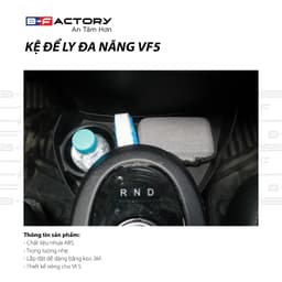 Khay Đựng Ly Đa Năng VF5  B-Factory, Hộp Để Đồ Hốc Để Ly Móc Treo Đồ Xe VinFast VF5 5