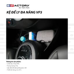 Khay Đựng Ly Đa Năng VF5  B-Factory, Hộp Để Đồ Hốc Để Ly Móc Treo Đồ Xe VinFast VF5 6