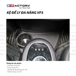 Khay Đựng Ly Đa Năng VF5  B-Factory, Hộp Để Đồ Hốc Để Ly Móc Treo Đồ Xe VinFast VF5 9