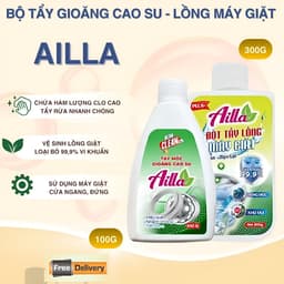 Bột Tẩy Gioăng Cao Su AILLA 100g Tẩy Lồng Máy Giặt  – Tẩy Mốc Đen, Khử Khuẩn, Sạch Như Mới 1
