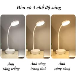 Đèn Bàn Học LED Đọc Sách Làm Việc Chống Cận Bảo Vệ Mắt Triều Cường  Cảm Ứng Cấp Độ Điều Chỉnh Vùng Sáng 7