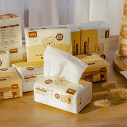 [ TOBE ] Gói giấy để bàn cao cấp dai dày 4 lớp , trắng tự nhiên không mùi 300 tờ 5