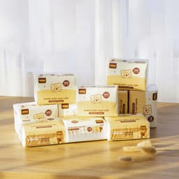 [ TOBE ] Gói giấy để bàn cao cấp dai dày 4 lớp , trắng tự nhiên không mùi 300 tờ 2