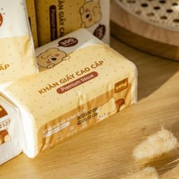 [ TOBE ] Gói giấy để bàn cao cấp dai dày 4 lớp , trắng tự nhiên không mùi 300 tờ 9