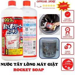 Dung Dịch Tẩy Lồng Máy Giặt ROCKET 500ml – Khử Mùi, Tẩy Nấm Mốc, Sạch Cặn Bẩn 7