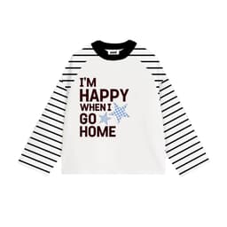 Áo Thun Tay Dài Raglan Phối Sọc Ngang Long Sleeve Boxy Form Rộng Cổ Tròn Unisex Áo Thu Đông BST Mới Phong Cách Hàn 4