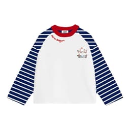 Áo Thun Tay Dài Raglan Phối Sọc Ngang Long Sleeve Boxy Form Rộng Cổ Tròn Unisex Áo Thu Đông BST Mới Phong Cách Hàn 7