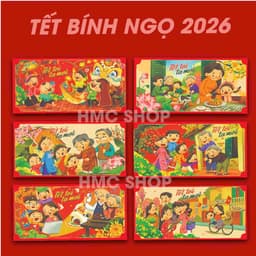 Lì xì tết 2026 [ Combo 50 ] 2026 Bính Ngọ giá sỉ đẹp độc lạ theo yêu cầu 5