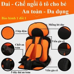 Ghế ô tô cho bé - Đai an toàn cho em bé, trẻ em trên xe hơi phù hợp mọi loại xe 7