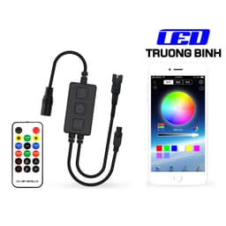 BLE008 ĐIỀU KHIỂN LED FULL MÀU NEOPIXEL ARGB WS2812 WS2811 WS2815 NHÁY THEO NHẠC HỖ TRỢ APP REMOTE 5