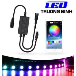 BLE008 ĐIỀU KHIỂN LED FULL MÀU NEOPIXEL ARGB WS2812 WS2811 WS2815 NHÁY THEO NHẠC HỖ TRỢ APP REMOTE 1