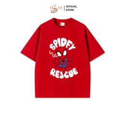 Áo thun bé trai SPIDER MAN form rộng ISEE VN, áo phông bé trai chất cotton 4c premium thấm hút, chất vải dày dặn SPD02 6