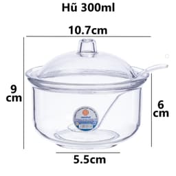 Hũ Nhựa Đựng Gia Vị Việt Nhật 2901/2, Lọ Đựng Tỏi Ớt Có Nắp Chắc Chắn - DOMUS 4