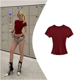 [Peinn] [ SLIM TEE] Áo thun Baby Tee Siêu Ôm body, thun tăm lạnh chất co dãn 12 Tháng Sáu MA 208 6