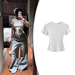 [Peinn] [ SLIM TEE] Áo thun Baby Tee Siêu Ôm body, thun tăm lạnh chất co dãn 12 Tháng Sáu MA 208 8