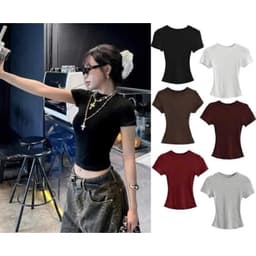 [Peinn] [ SLIM TEE] Áo thun Baby Tee Siêu Ôm body, thun tăm lạnh chất co dãn 12 Tháng Sáu MA 208 1