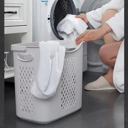 Giỏ Nhựa Vuông Caro Có Quai Xách Việt Nhật 3371/72/73, Sọt Đựng Quần Áo Và Đồ Chơi Tiện Ích - DOMUS 6