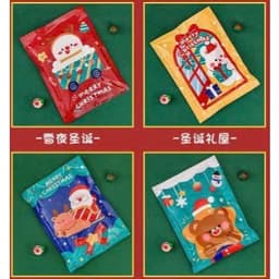 Túi quà giáng sinh túi mù dụng cụ học tập LOẠI TO gồm 8-10 sản phẩm chủ đề Noel ngẫu nhiên - Smart Baby 3