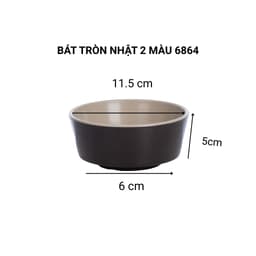 Bát Cơm 2 Tông Màu Nhám Việt Nhật 6864/65, Chén Melamine Bền Đẹp Chống Va Đập Tốt - DOMUS 3