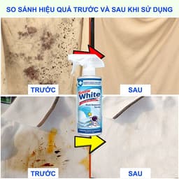 Xịt Tẩy Trắng Quần Áo Snow White Chính Hãng 500ml – Làm Sáng Quần Áo, Loại Bỏ Vết Ố Cứng Đầu 7