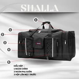 Túi xách du lịch cỡ đại - trung BIG-OXFORD sang trọng BOF10 Shalla 5