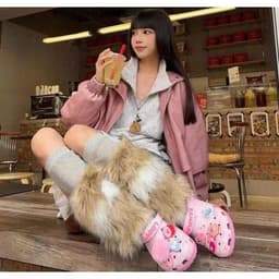 Dép sục lop-py cho mẹ và bé siêu xinh (hàng chuẩn l1 full box) 4
