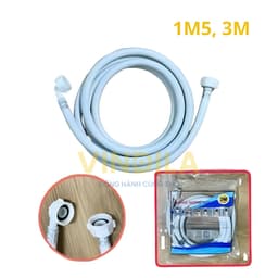 Dây cấp nước dùng cho máy giặt bằng nhựa tổng hợp, loại cứng, đường kính trong 1.7cm dài 1m5 và 3m 3