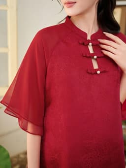 [SALE TẾT] LYMMOM - Áo Dài Bầu Thiết Kế , Áo Dài Cách Tân Triết Mộc Miên Gấm Hồ Điệp Cao Cấp - VB161 4