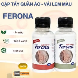 Cặp Tẩy Lem Màu Quần Áo 𝗙𝗲𝗿𝗼𝗻𝗮 200g – Khử Loang Màu, Tẩy Ám Màu Nhanh 1