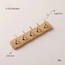 Đế Quân Cờ bằng gỗ và kim loại luyện tập móng tay phong cách Nhật Bản tối giản chất liệu bền bỉ và thiết kế tối giản 5