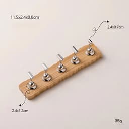 Đế Quân Cờ bằng gỗ và kim loại luyện tập móng tay phong cách Nhật Bản tối giản chất liệu bền bỉ và thiết kế tối giản 3