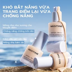 Kem nền chống nắng lâu trôi MISTINE Kem nền chống nắng SPF50 + PA + + + + 30g 5