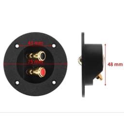 Máng Loa Tròn • trạm loa • trạm kẹp kim loại nhấn Diy - 3