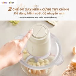 Máy Xay Thịt Bear CH-5H03E33, Công Suất 300w - Dung Tích 1.8Lit, Xay Thịt, Cá, Hạt Khô Đa Năng, Hàng Chính Hãng 8