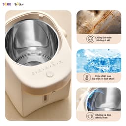 Bình Thủy Điện Bear EWB-5H50M54, 5Lit - 1250w, 11 Mức Nhiệt Đun Sôi Nhanh Giữ Nhiệt Có Đèn Báo, Bảo hành 18 Tháng 4